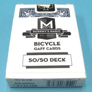 50/50 force deck bicycle blue backs (two of spades)