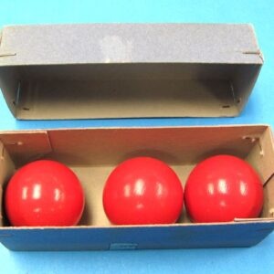 3 german red billiard balls 1 3/8" without shell