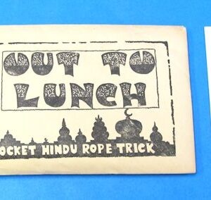 vintage out to lunch...pocket hindu rope trick