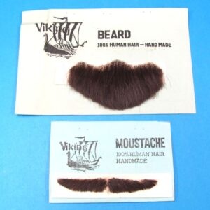 vintage human facial hair moustache & beard costume theater accessory made in korea