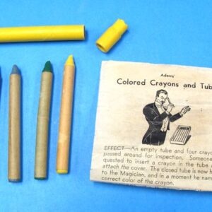 colored crayons and tube (vintage adams)