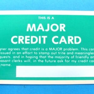 major credit card gag card