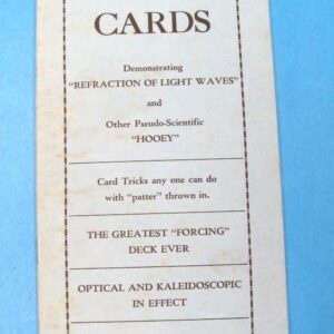 vintage mirage cards instructional booklet by ralph w. hull
