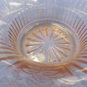 11 3/4" pink depression glass bowl