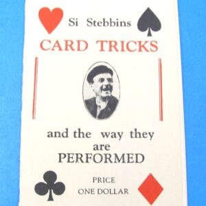 vintage si stebbins card tricks and the way they are performed