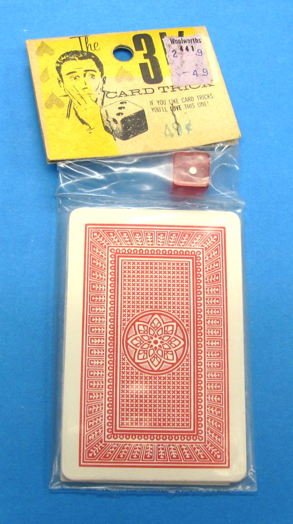 1966 vintage 3 card trick (nos)