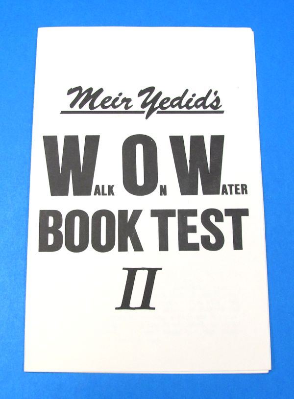 wow book test ii instruction booklet