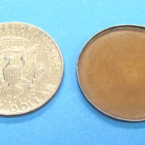 1981 kennedy half expanded shell with matching date real half