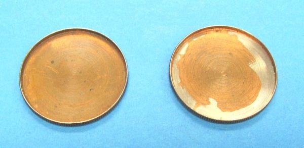 pair of kennedy half dollar non expanded shell coins