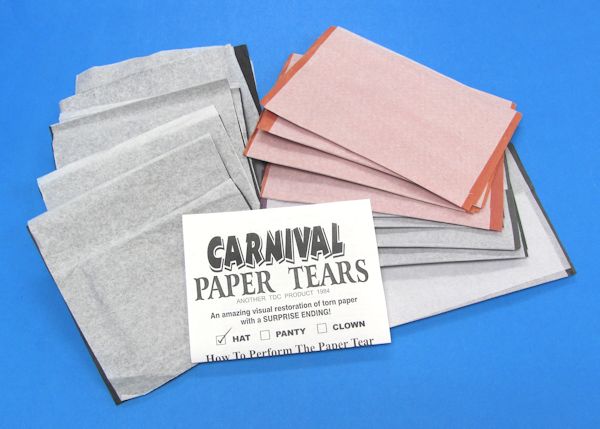 lot of carnival paper tears