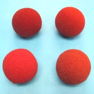 goshman 2 inch red ss sponge balls (pre owned)