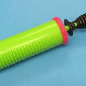 balloon pump with partial bag of qualatex balloons
