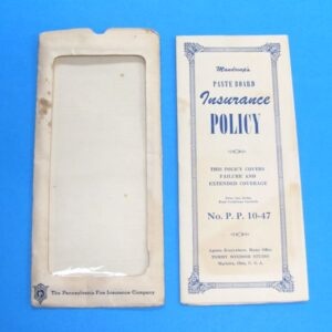 mandroop's pasteboard insurance policy tommy windsor & george mcathy
