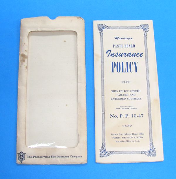 mandroop's pasteboard insurance policy tommy windsor & george mcathy