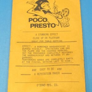 vintage poco presto (o'dowd mfg. company)