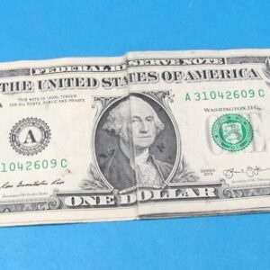 real one dollar bill to real 100 dollar bill (magnetic)
