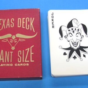 texas deck giant size red back playing cards