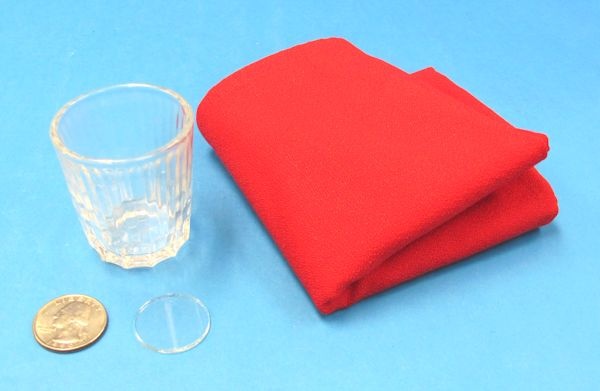 vanishing coin in glass of water (vintage)