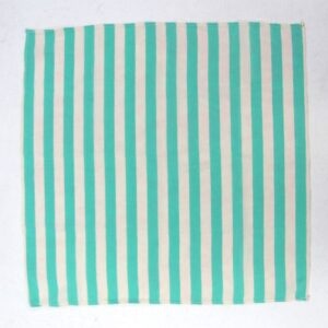 green lined handkerchief for use with a reel