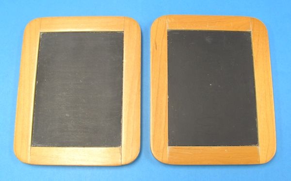 pair of wospirit slates with two metal flaps