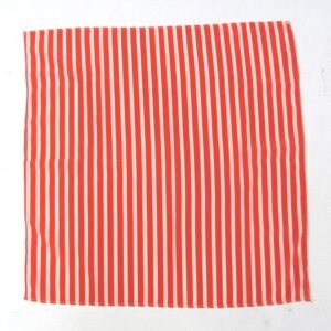 red lined handkerchief for use with a reel