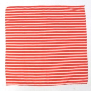 red lined handkerchief for use with a reel
