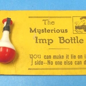 adams' mysterious imp bottle on card